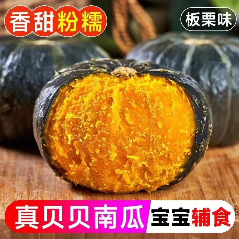 山东基地正宗贝贝南瓜5斤/10斤粉糯香甜板栗小南瓜孕宝妈辅食新鲜