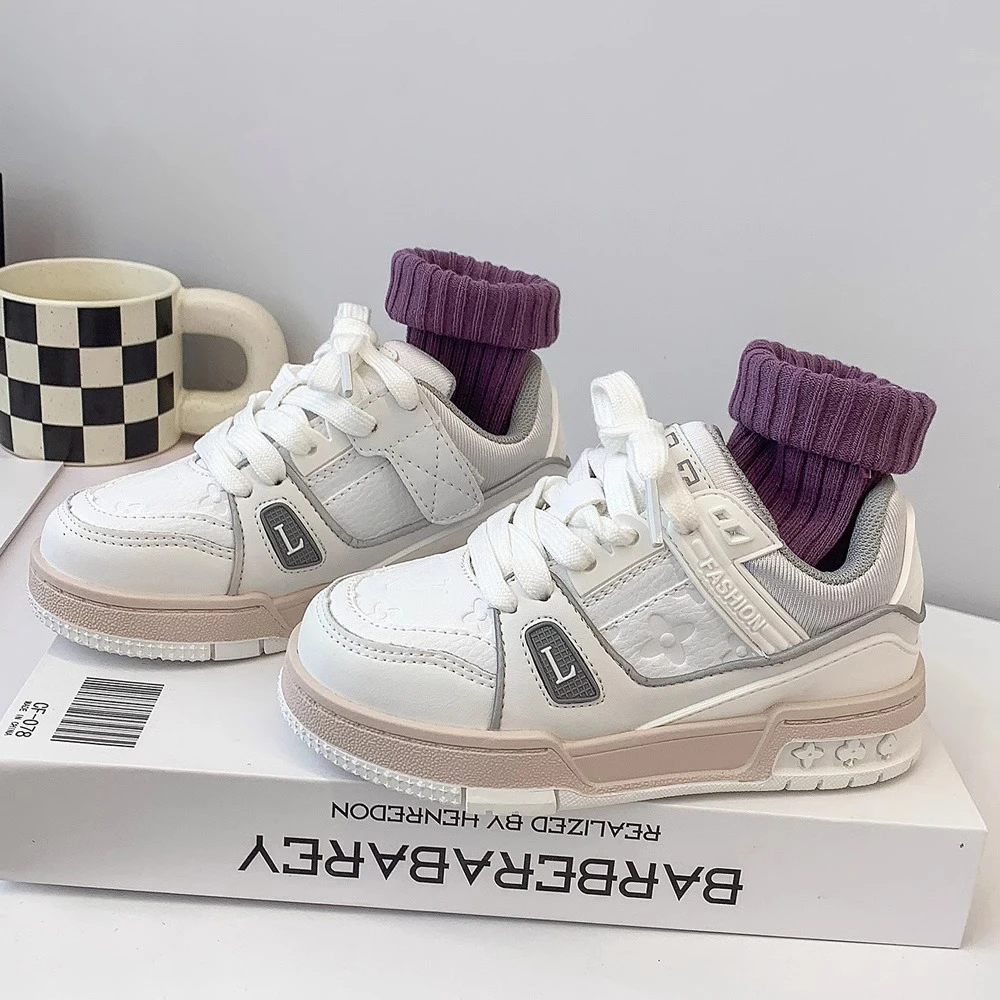 ABC男童鞋2024秋季新款鞋子休闲鞋女童板鞋春秋款软底儿童运动鞋