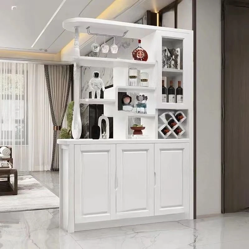 新疆西藏包邮新中式全实木酒柜新款客厅遮挡屏风柜家用入户多层储