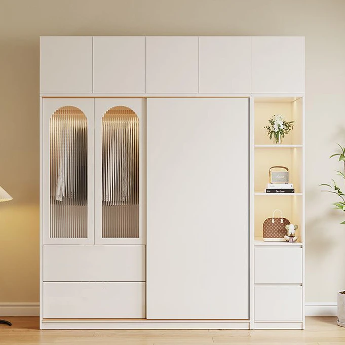 新疆西藏包邮实木衣柜家用卧室爆款成人定制衣橱推拉门出租房简易