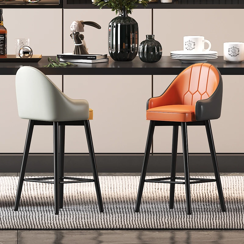 新疆西藏包邮吧台椅酒吧椅子轻奢靠背简约家用高凳前台收银