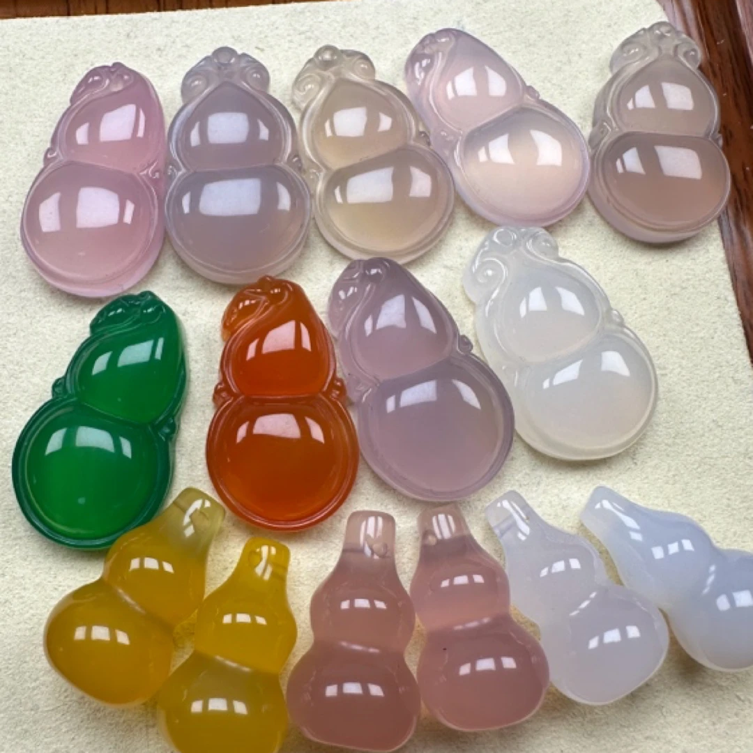 天然玛瑙玉髓吊坠小豆子佛公福袋平安扣直播间选款自拍多样性发一