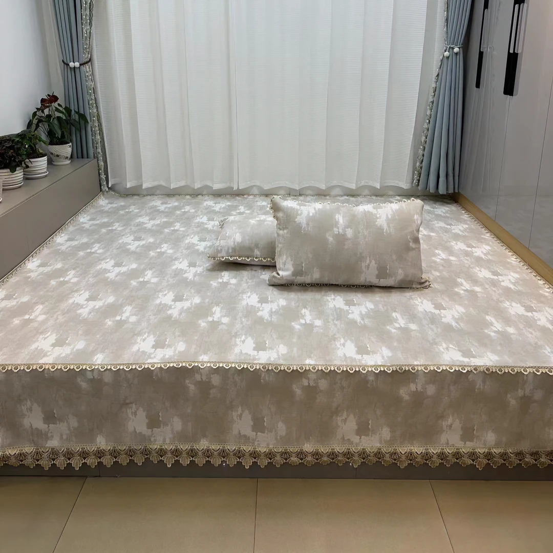 雪尼尔水墨榻榻米炕盖