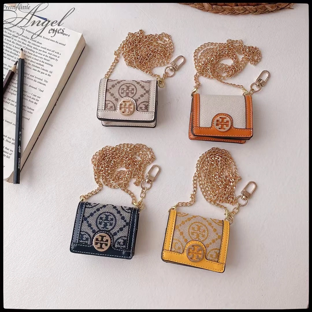 汤姆伯琦耳机包翻盖款耳机套适用AirPods2代保护皮革蓝牙耳机包