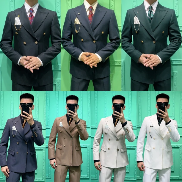 经典双排扣西服上装