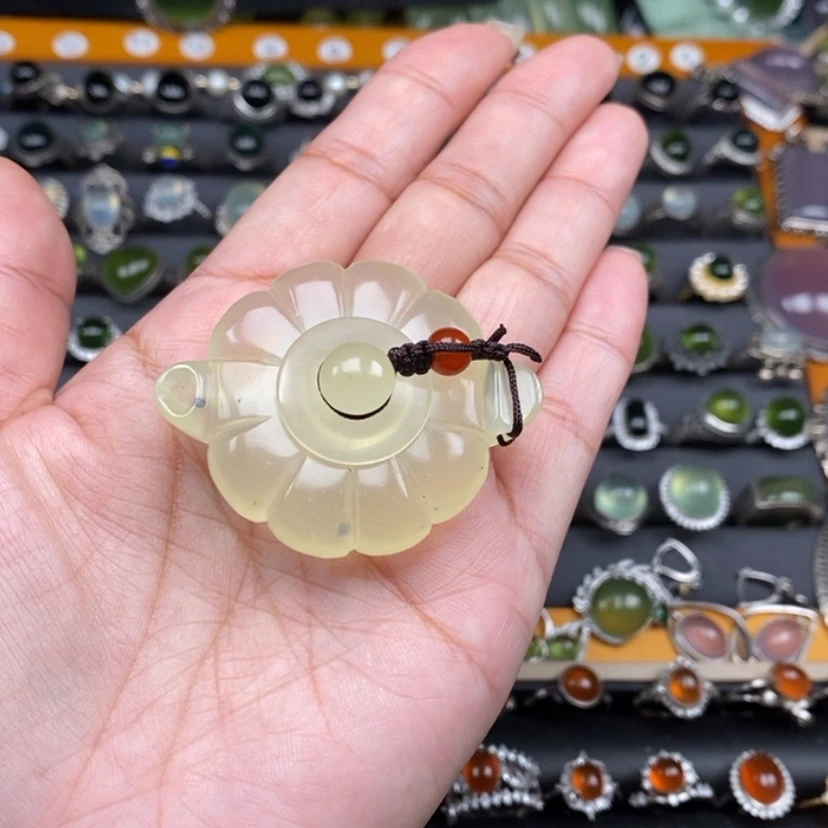 【闪购商品】岫玉把把壶未镶嵌留*