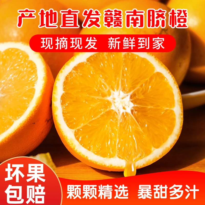 赣南脐橙赣南脐橙皮薄多汁当季鲜甜大果5斤10斤果园新鲜现摘现发