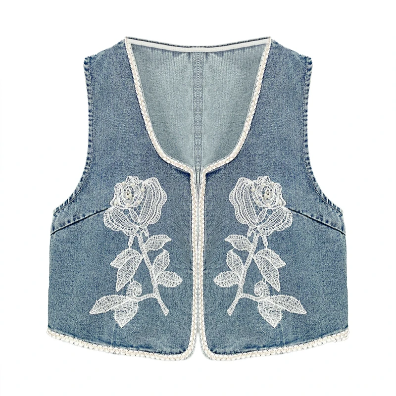 【丁姐宠粉专享】BR07168113生如夏花牛仔马甲