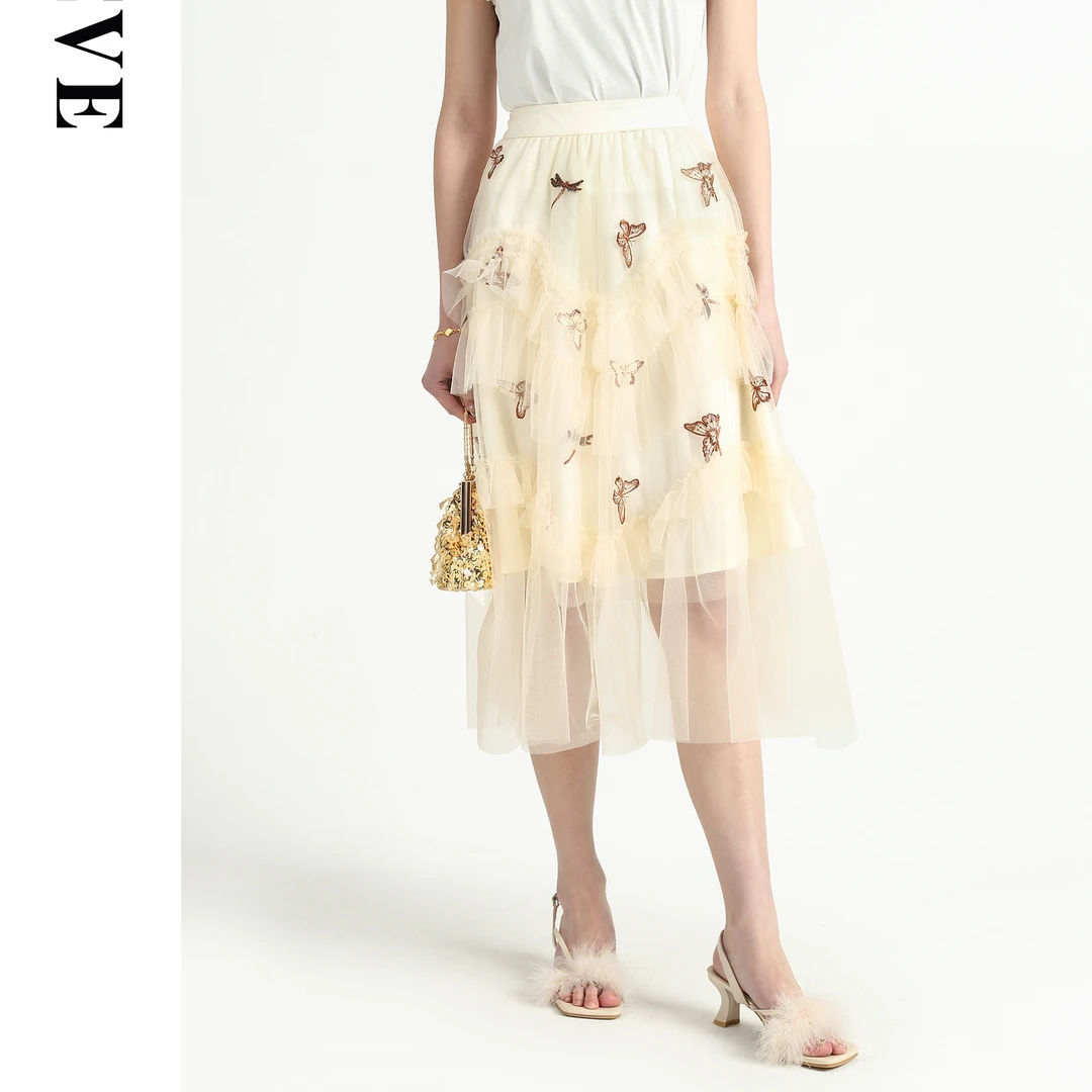 【丁姐宠粉专享】BR07142064蝴蝶花半裙