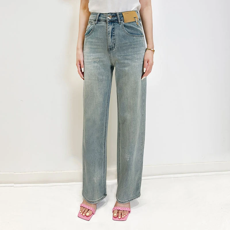 【丁姐宠粉专享】BR01105045高腰牛仔裤