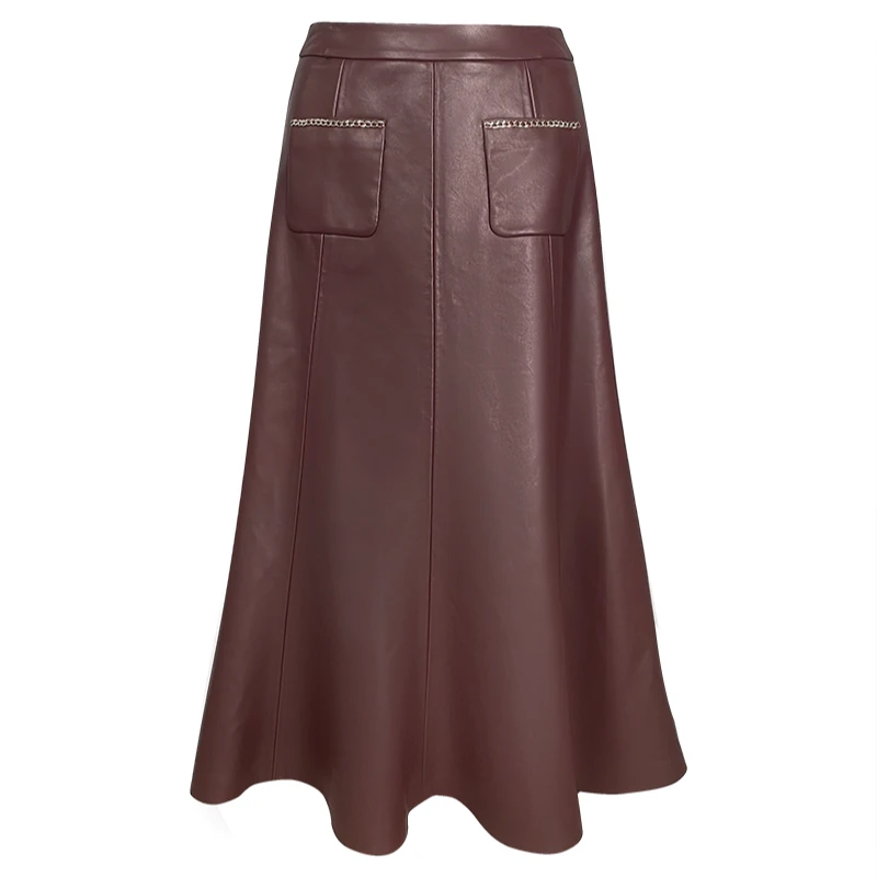 【黄蓉推荐】BR15148312鱼尾皮半裙