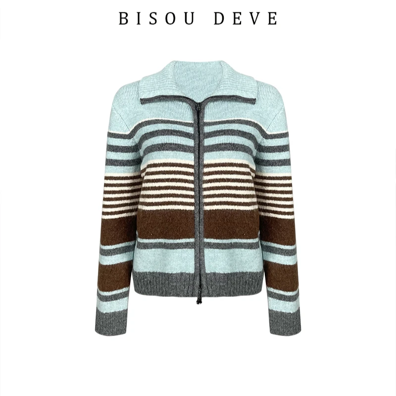 【丁姐宠粉专享】BV21165365多元条纹针织上衣