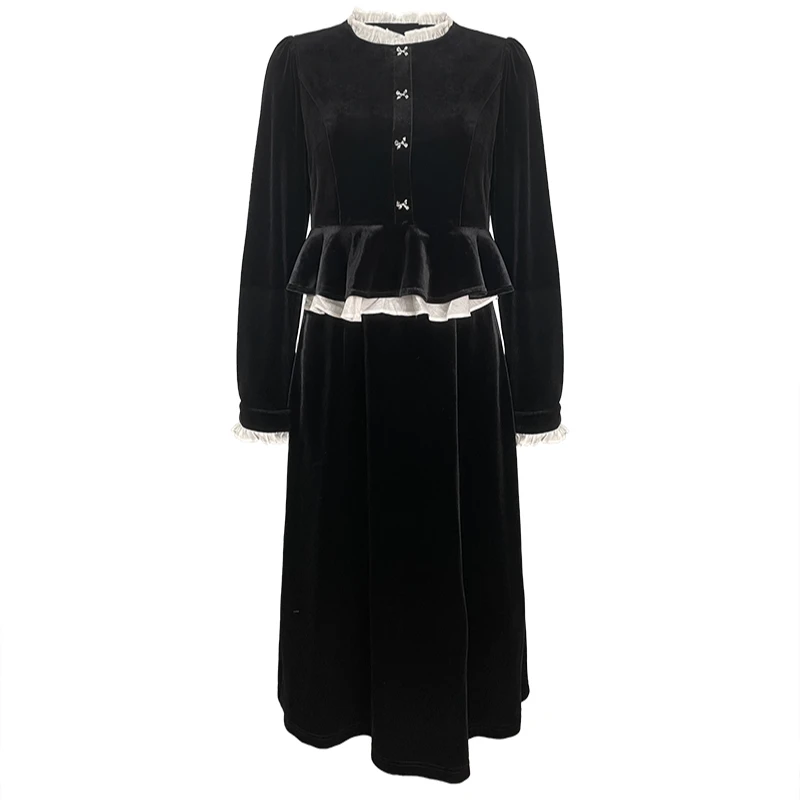 【丁姐宠粉专享】千金丝绒裙BR21138303