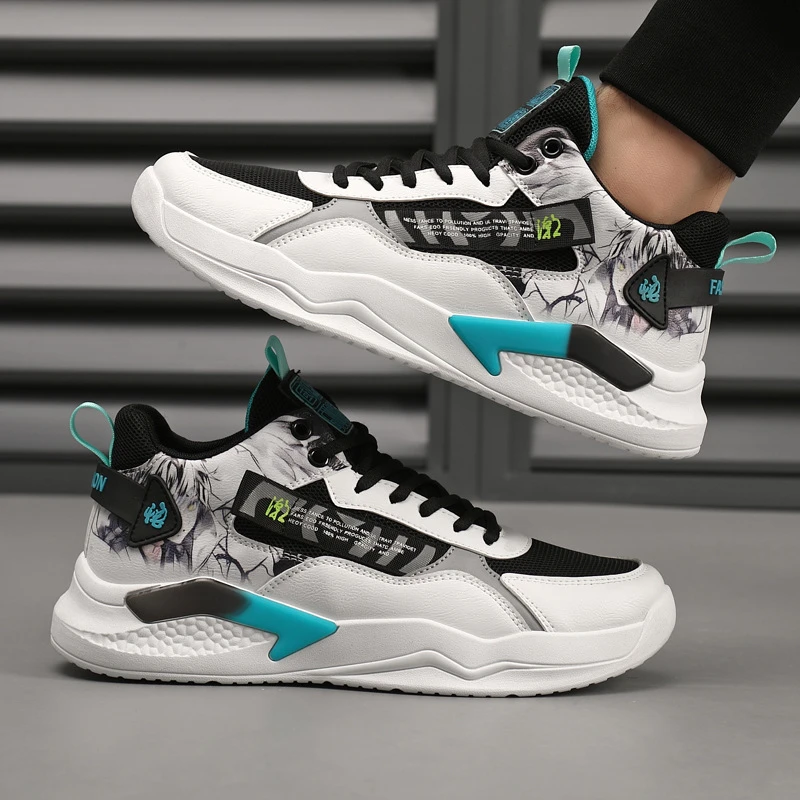 百搭男鞋休闲跑步鞋厚底防滑耐磨学生透气防臭韩版男鞋潮流潮鞋子