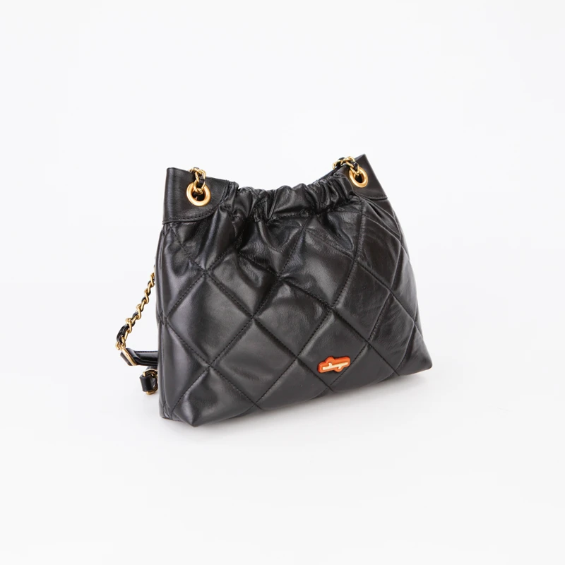 食草堂  箱包  女士包袋  菱格港风温柔百搭款  之双