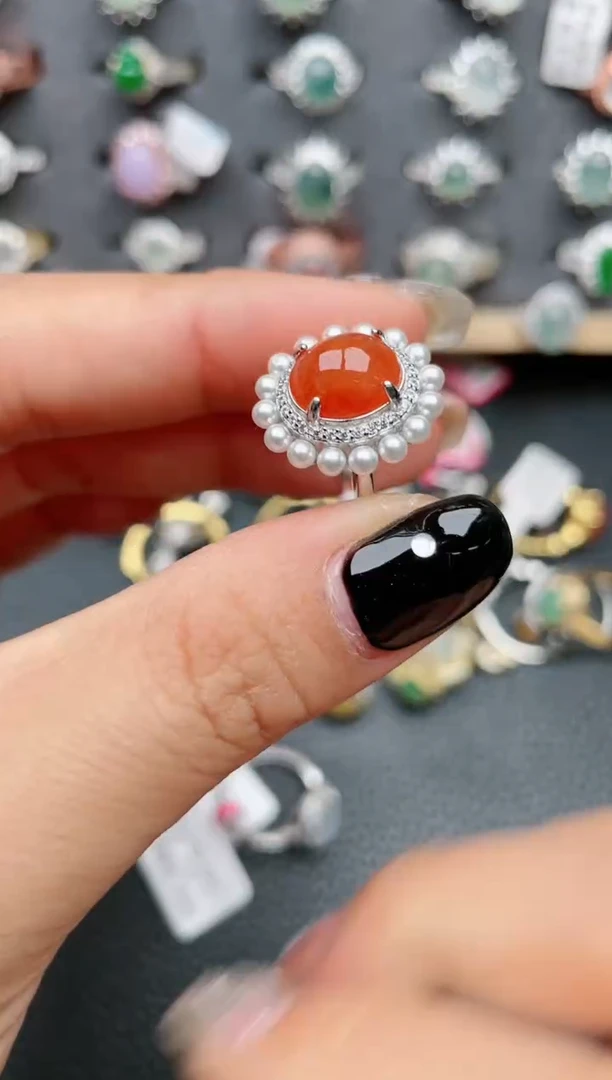 【闪购商品】翡翠戒指银S925镶嵌11111111111