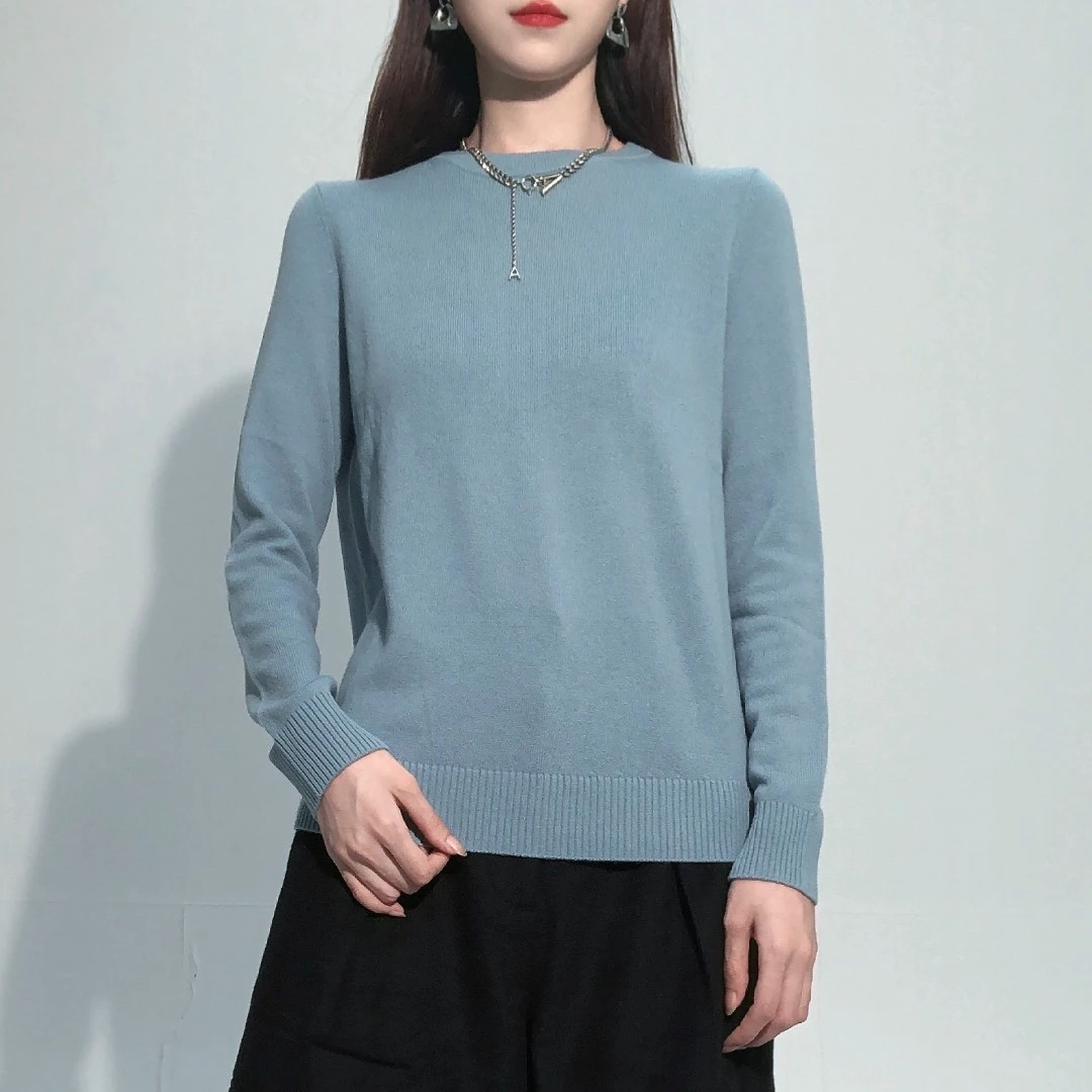 GIRDEAR/哥弟 【商场同款】圆领套头长袖针织打底衫1399593-7T275