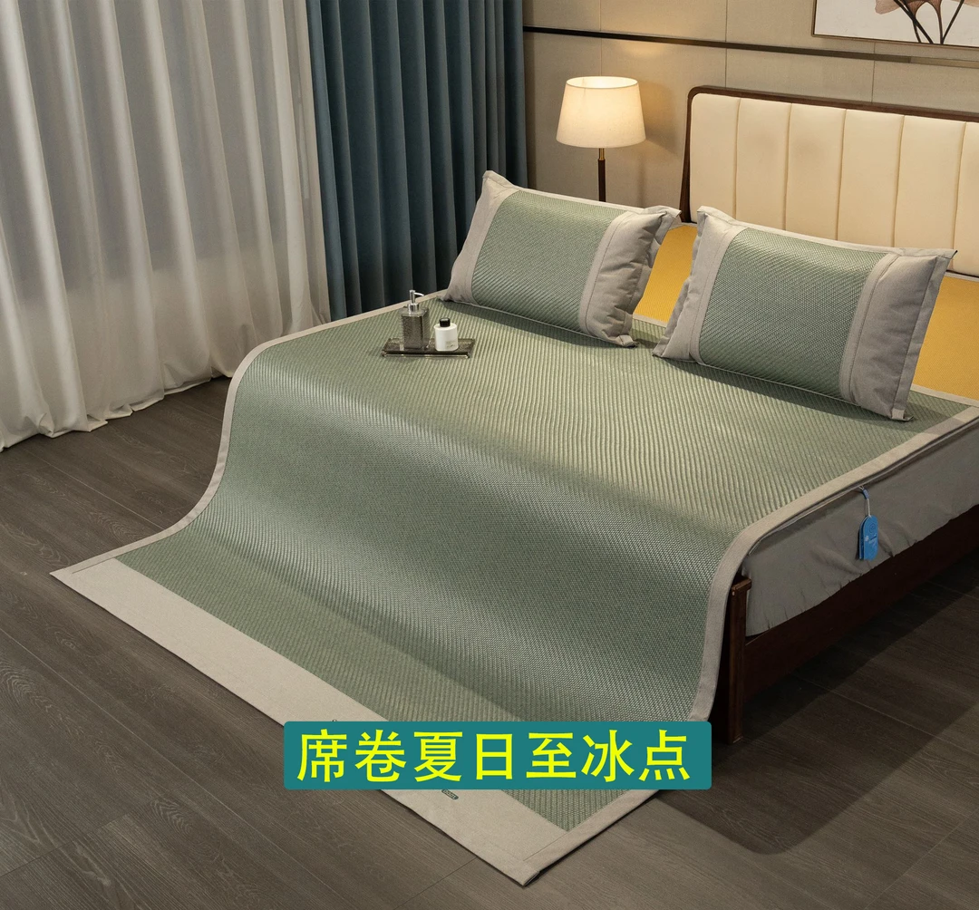 美舒家居手工编织2024新款舒适夏季凉感席可水洗加厚凉席厂家直销