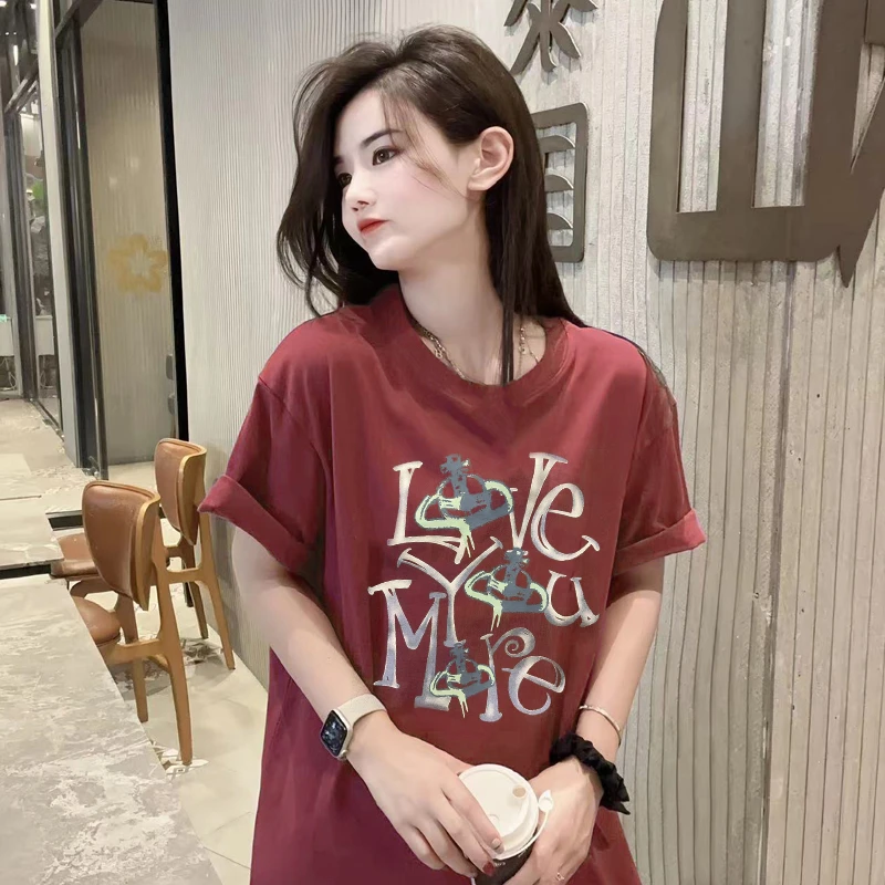李西西【爱乐之城】T恤印花宽松圆领短袖夏季时尚李西西大码