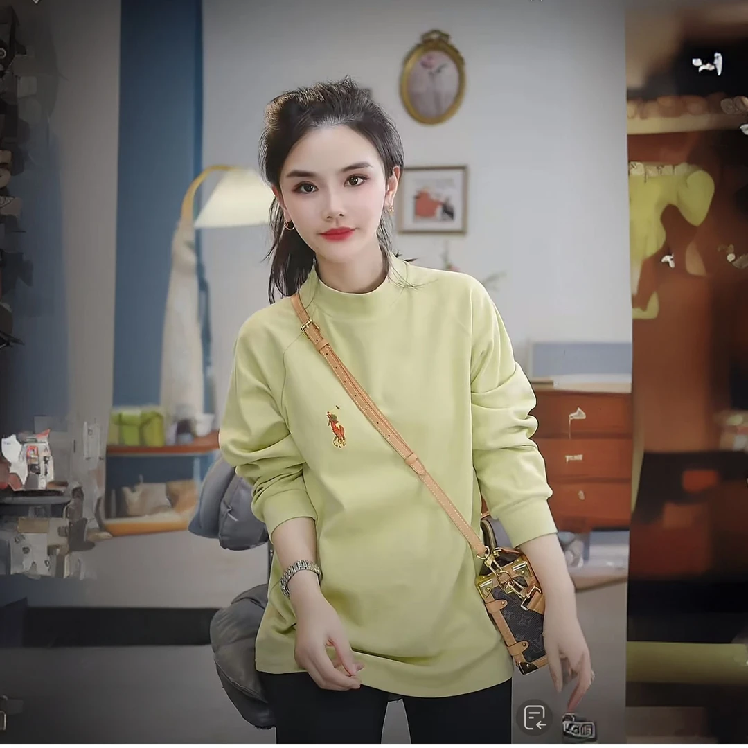 【圣诞小马】澳绒保暖双面绒打底单穿卫衣宽松长袖时尚加绒