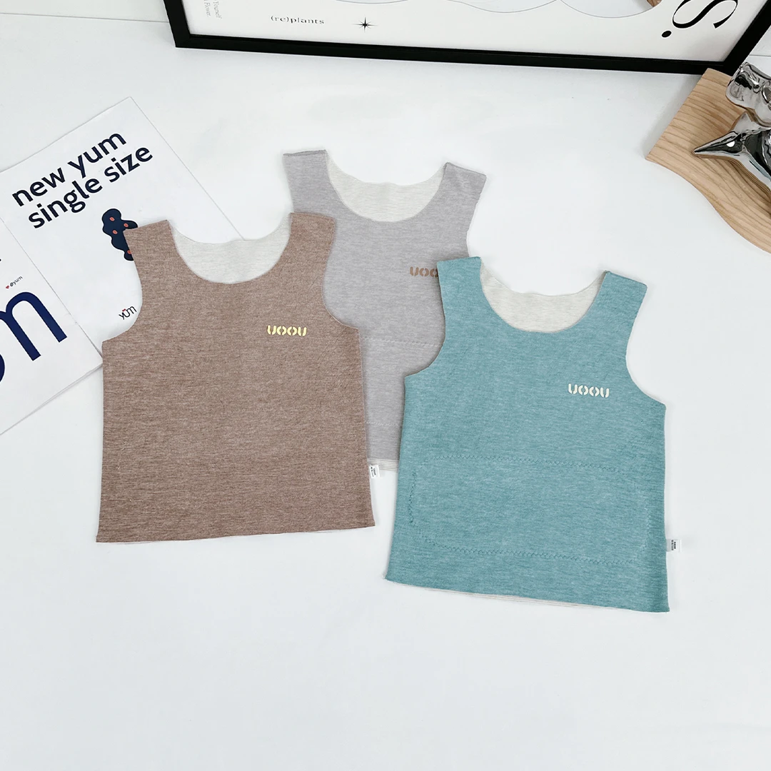 儿童宝宝内穿冬男童无袖冬装2024新款背心D-JJF24005悠悠童话童装