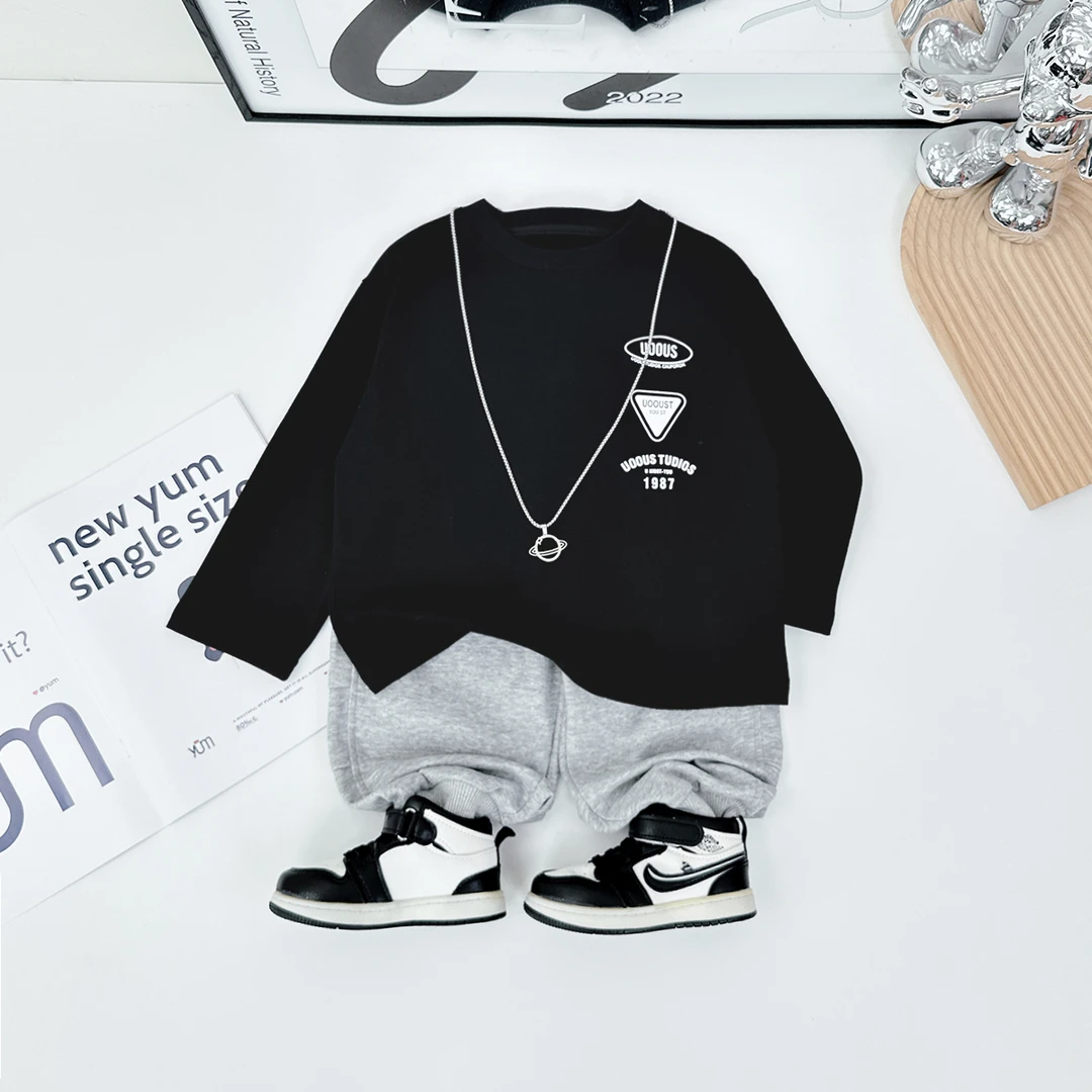 男童长袖T恤2024新款秋装儿童春秋打底衫 D-AY24820 悠悠童话童装