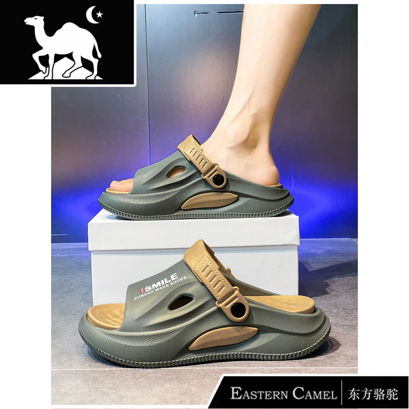 凉鞋男夏季外穿防滑厚底踩屎感运动凉拖开车两穿沙滩拖鞋2024新款