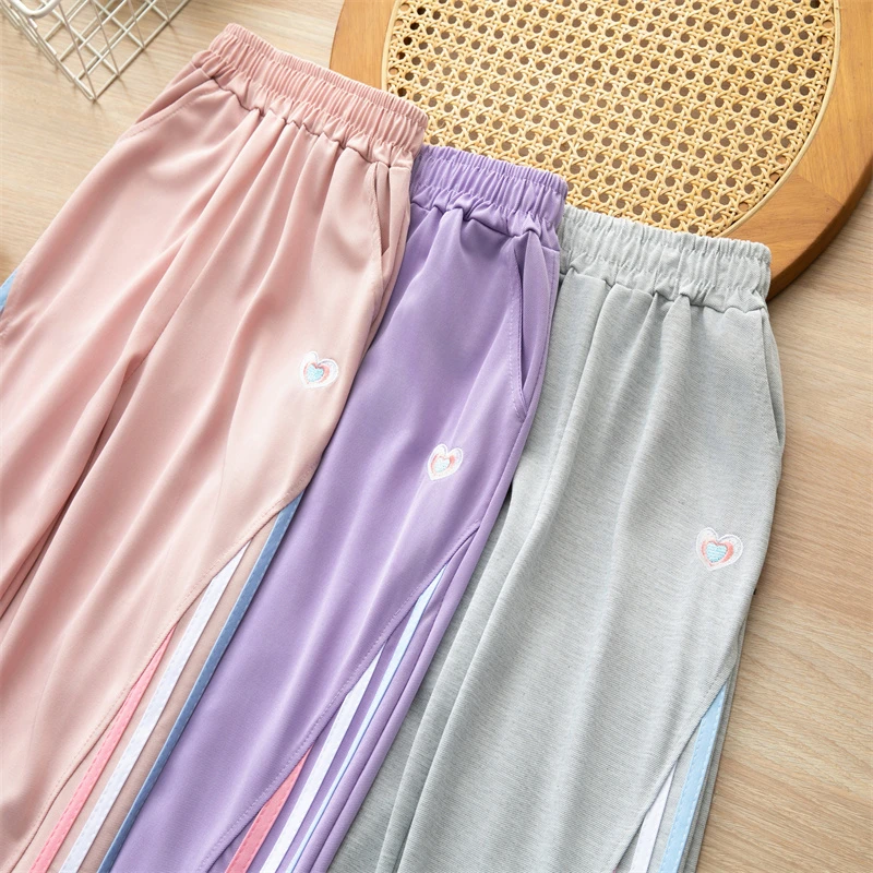 儿童夏天裤子宝宝防蚊裤薄款女童裤子休闲洋气灯笼裤中大儿童束脚