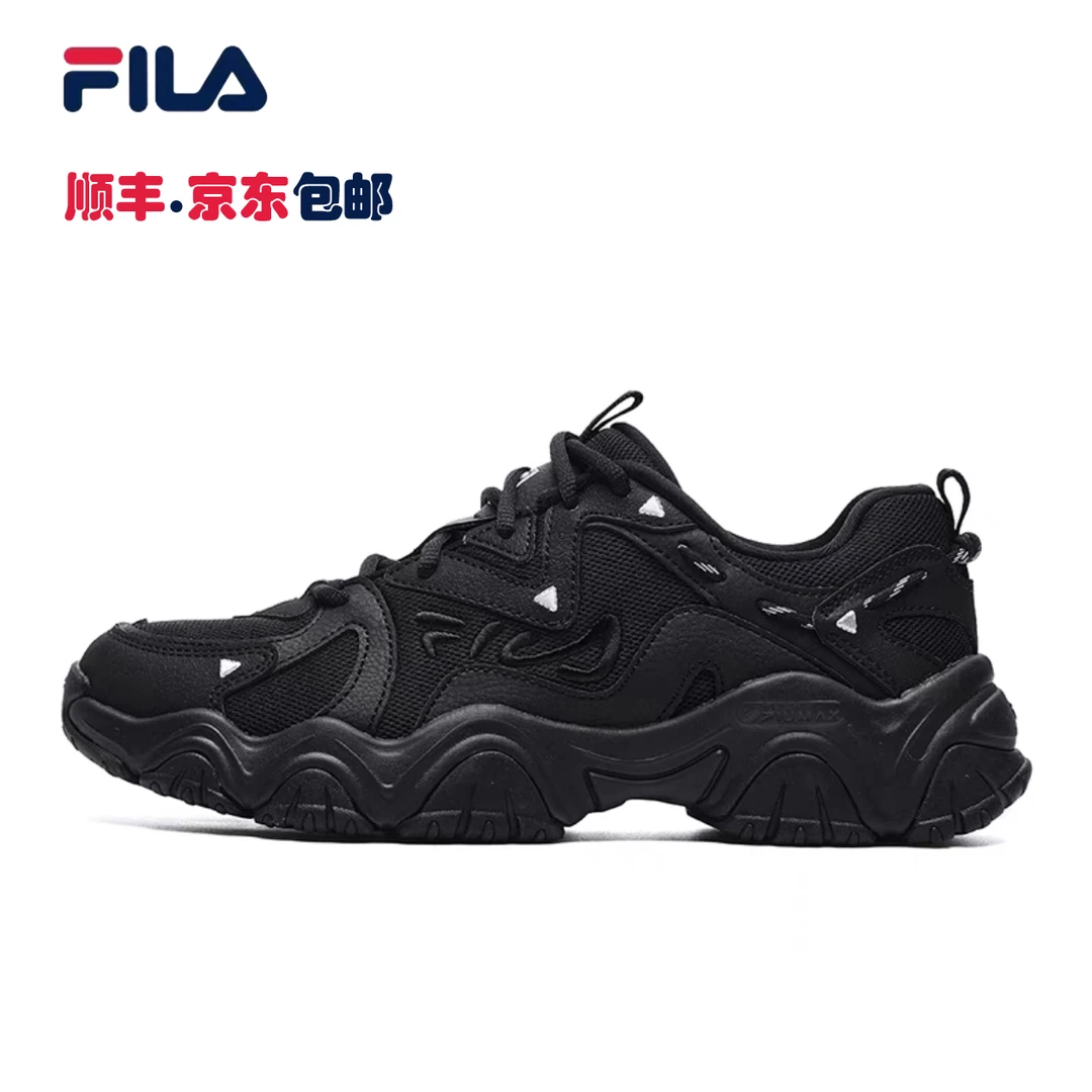FILA斐乐厚底情侣鞋猫爪四代Heritage-FHT减震耐磨低帮跑步鞋