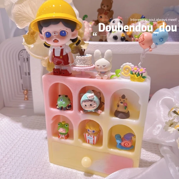 美少女自制新模具 多格萌粒收纳抽屉模具 硅胶模具