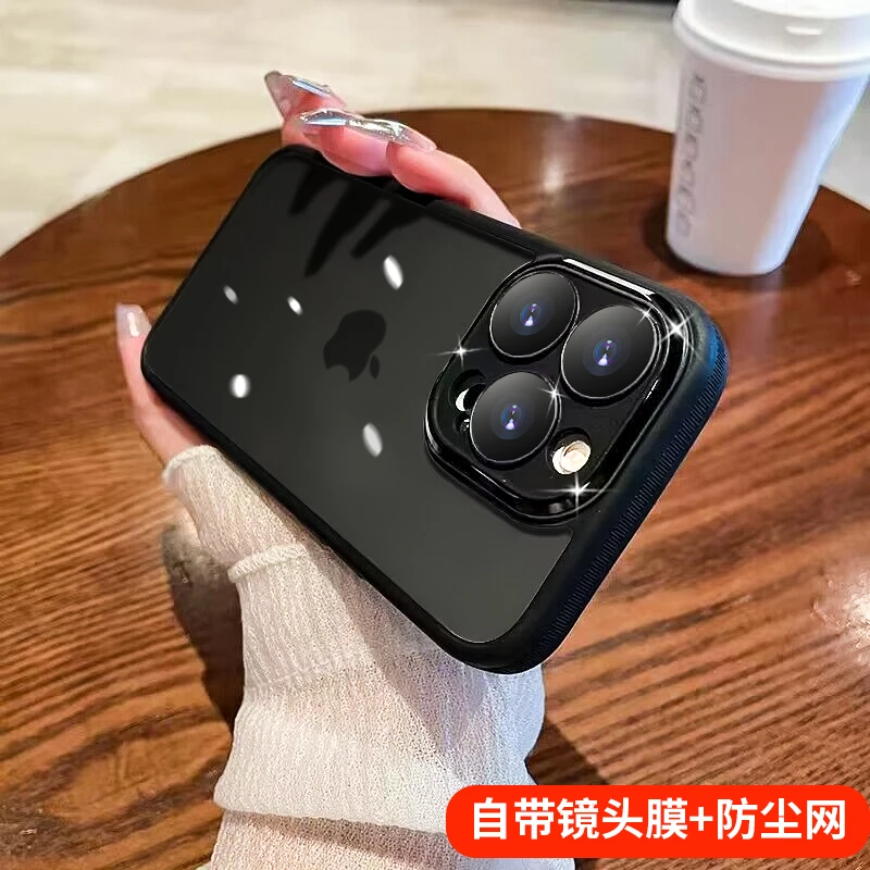 适用P苹果16promax手机壳15pro透明iphone14全包13镜头12防摔plus