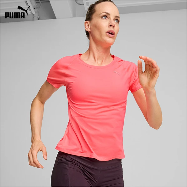 PUMA彪马官方新款女子吸湿速干跑步短袖T恤 RUN CLOUDSPUN 525405