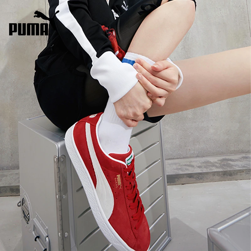 【滑板鞋】PUMA彪马官方男女低帮经典复古百搭板鞋 SUEDE 374915