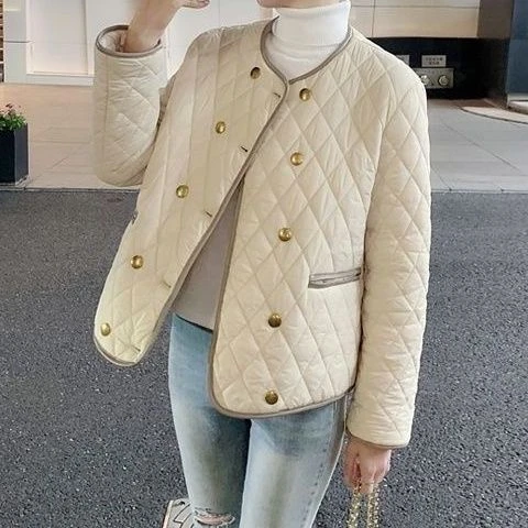 羽绒服新款爆款正品小香风欧洲站菱格女士秋户外运动