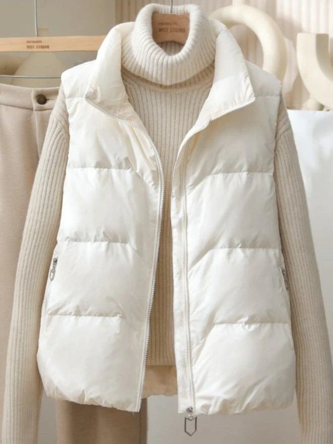 羽绒服新款爆款正品羽绒马甲女士短款秋韩版户外运动