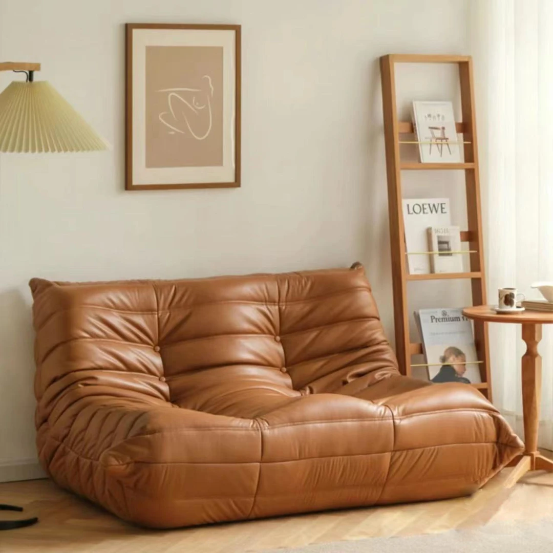 轻奢北欧写意空间TOGO 设计师家用落地双人款懒人沙发客厅意式