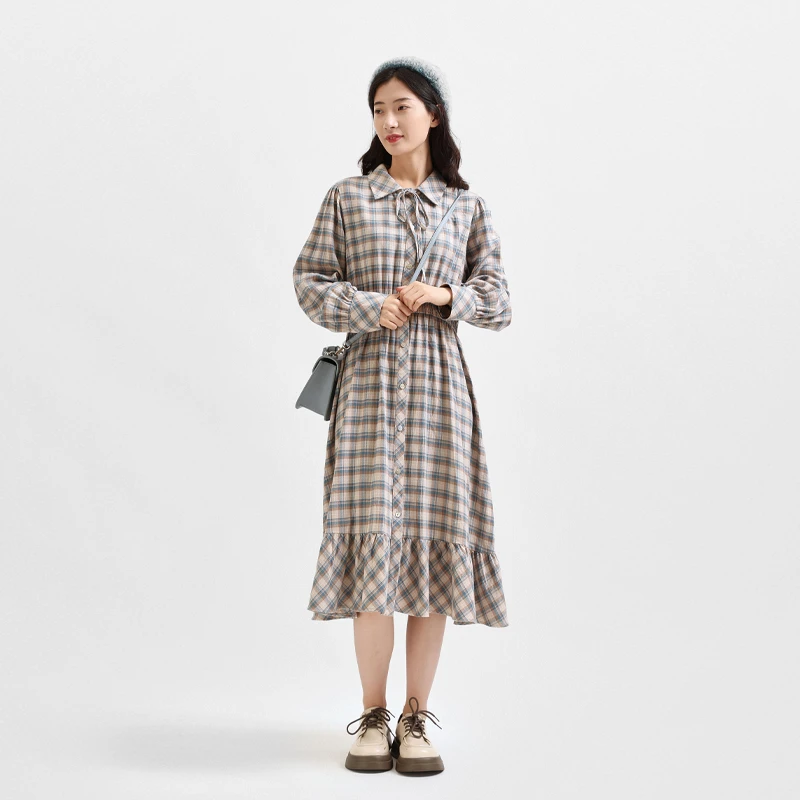 本依凡冬季气质连衣裙TSSLQ0433