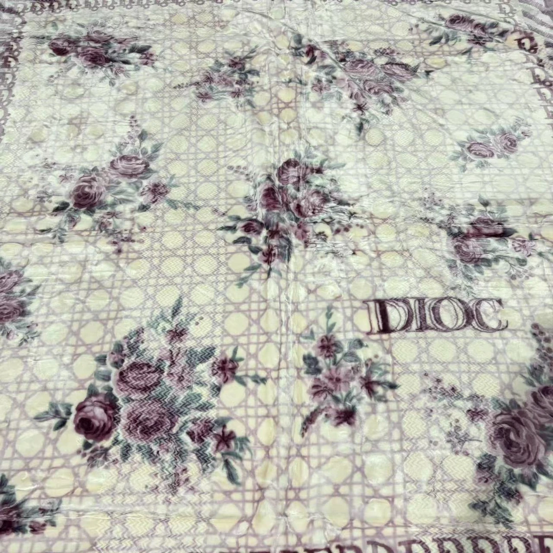 200*230CM 紫色藤蔓花  双层盖毯午睡毯多功能卧室加厚绒毛毯