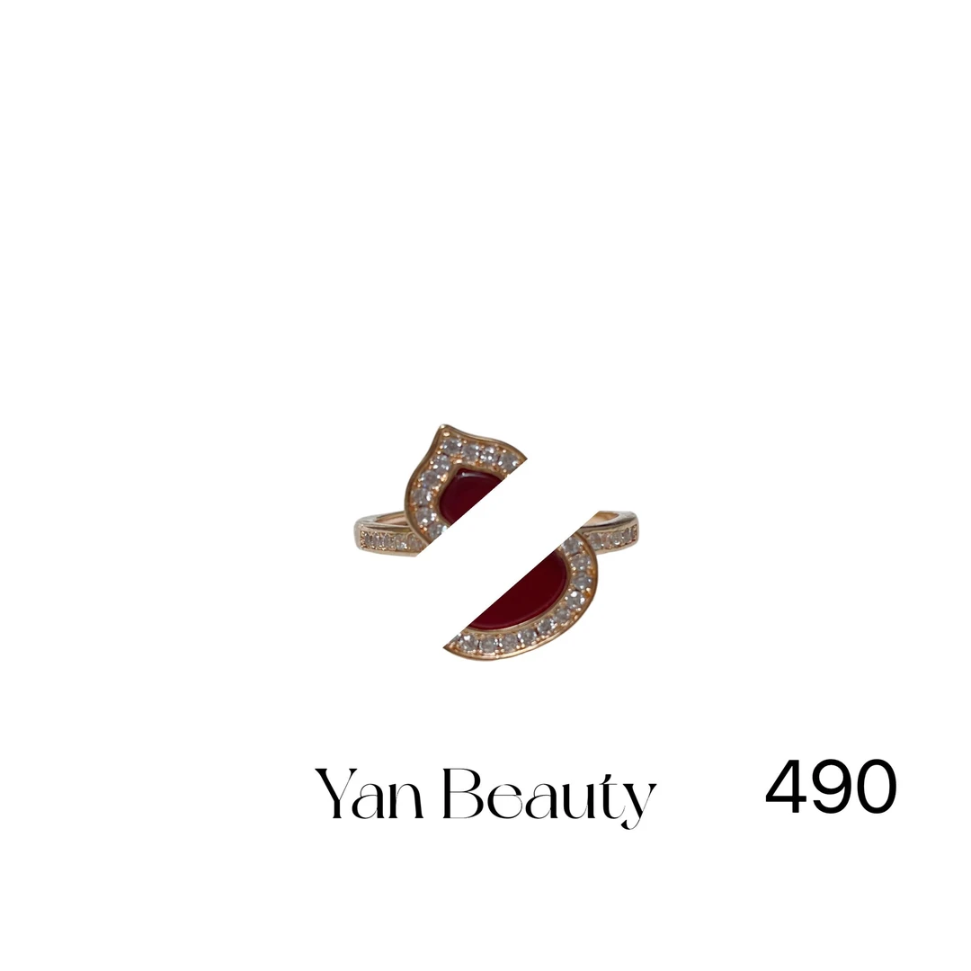 490 时尚气质百搭葫芦开口戒指女