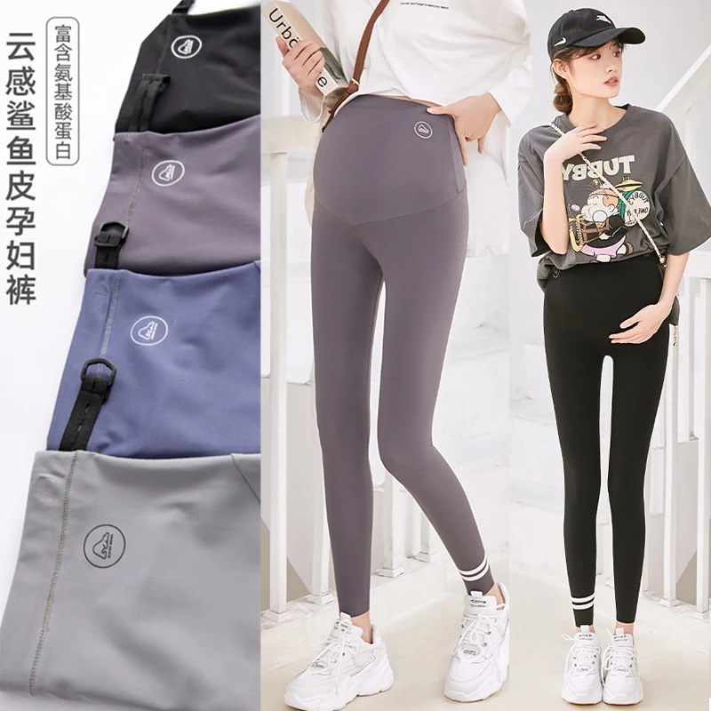 【微瑕清仓】春夏时尚孕妇鲨鱼裤打底裤外穿芭比裤高弹显瘦瑜伽裤