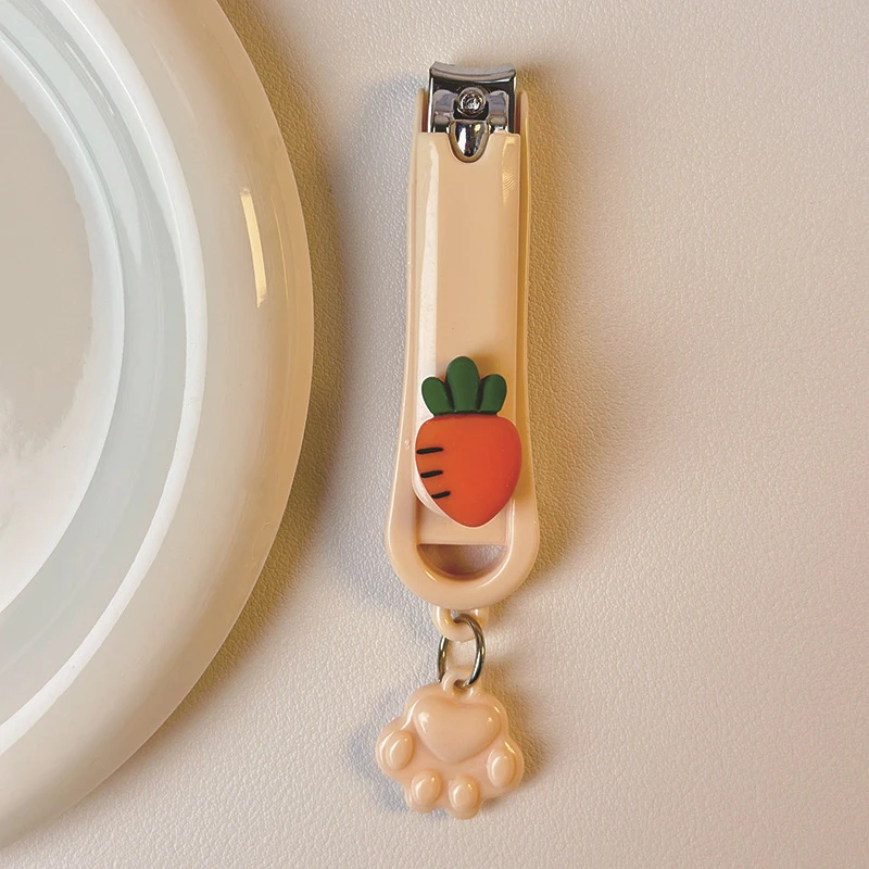 高颜值修甲美甲指甲剪刀可爱胡萝卜指甲剪女生高颜值不伤手指甲钳