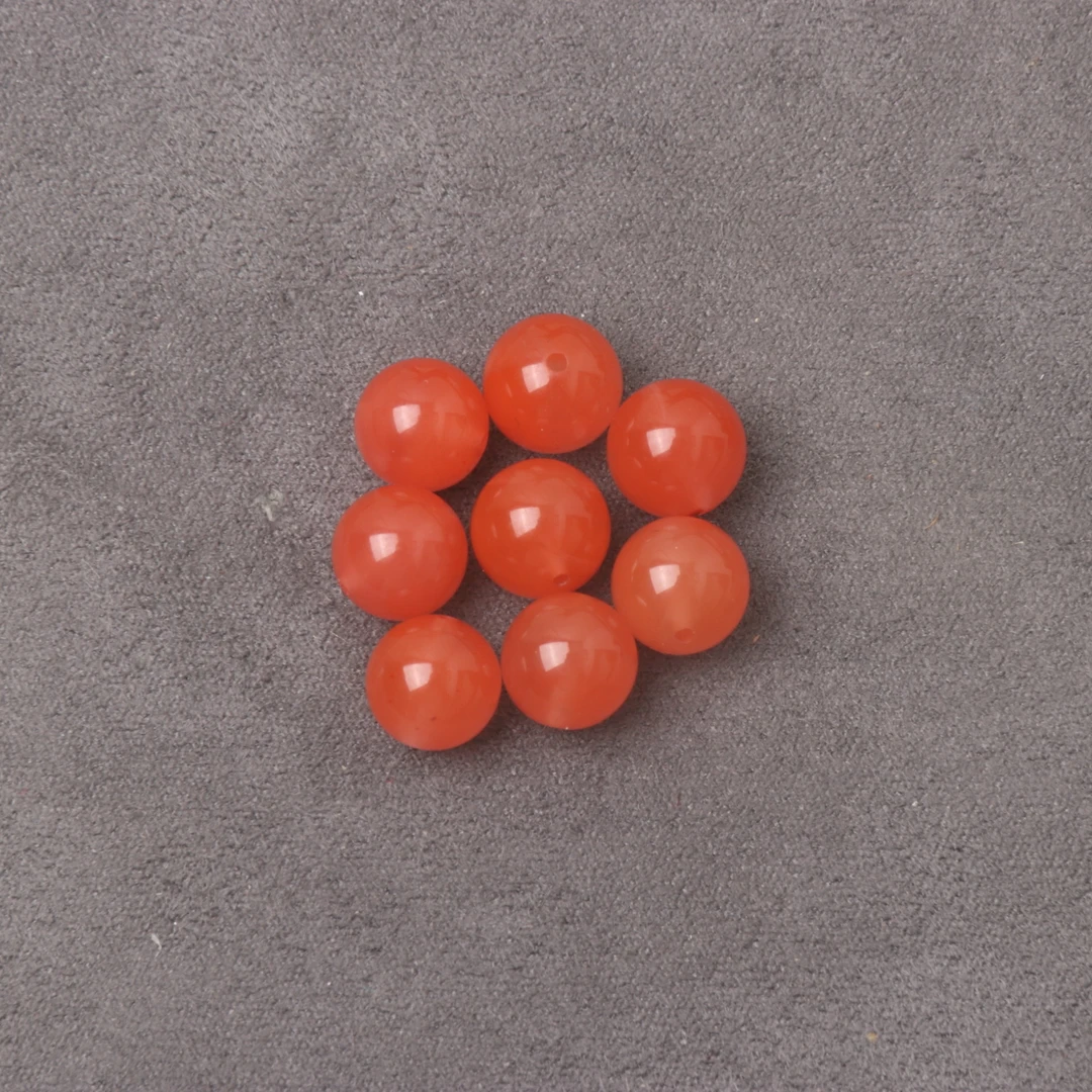 【蚂蚁珠宝】南红玛瑙7mm左右圆珠单珠一颗fn565（多样性发其一）