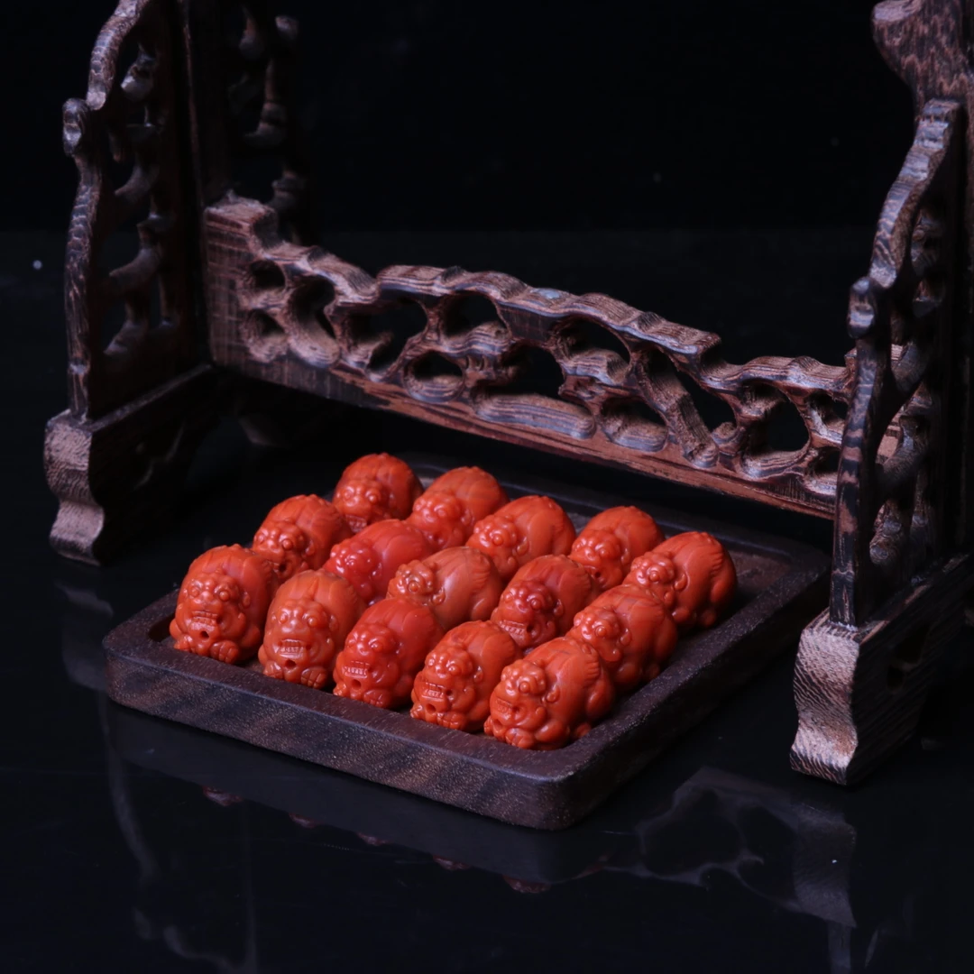 【蚂蚁珠宝】南红玛瑙13mm左右貔貅精工雕刻一颗p859（多样性发其一）