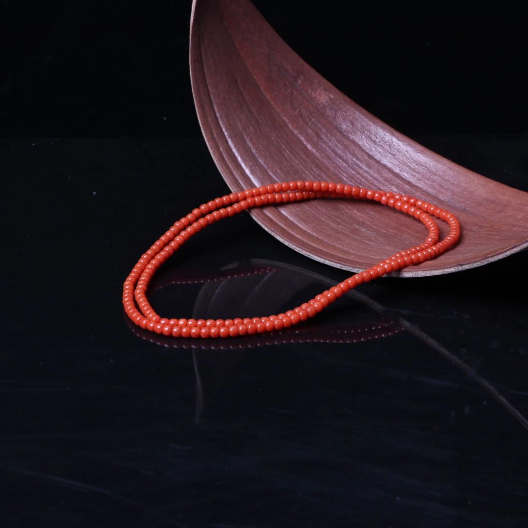 【蚂蚁珠宝】高品精美南红玛瑙4mm左右老型珠多圈一条n685