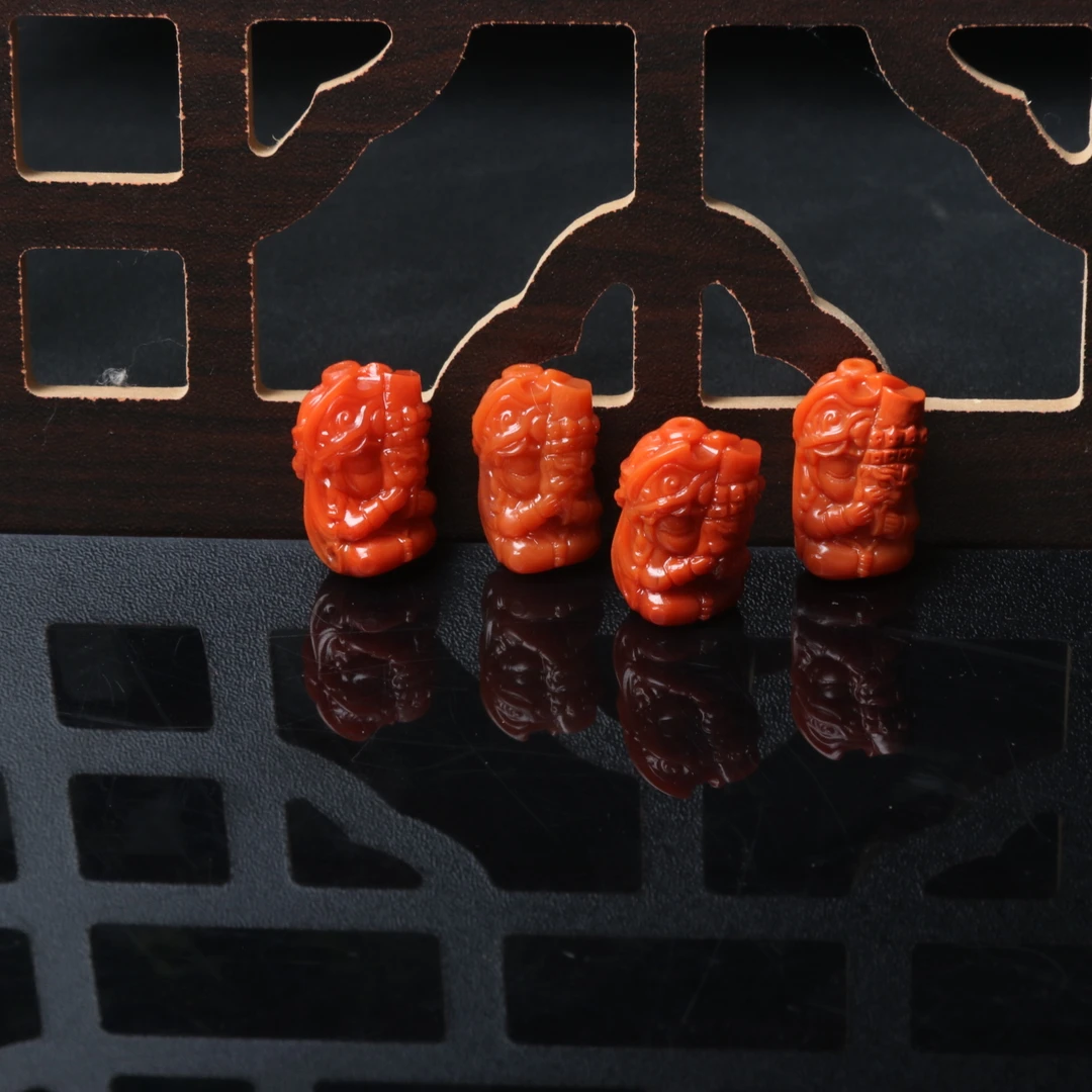 【蚂蚁珠宝】南红玛瑙雕刻13-14mm左右扎基拉姆配饰一个v207