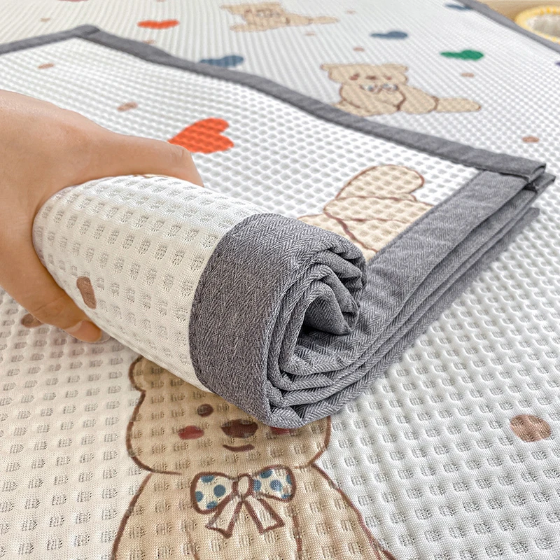 2024夏天新款A类冰丝空调柔软席子可水洗儿童卡通凉席