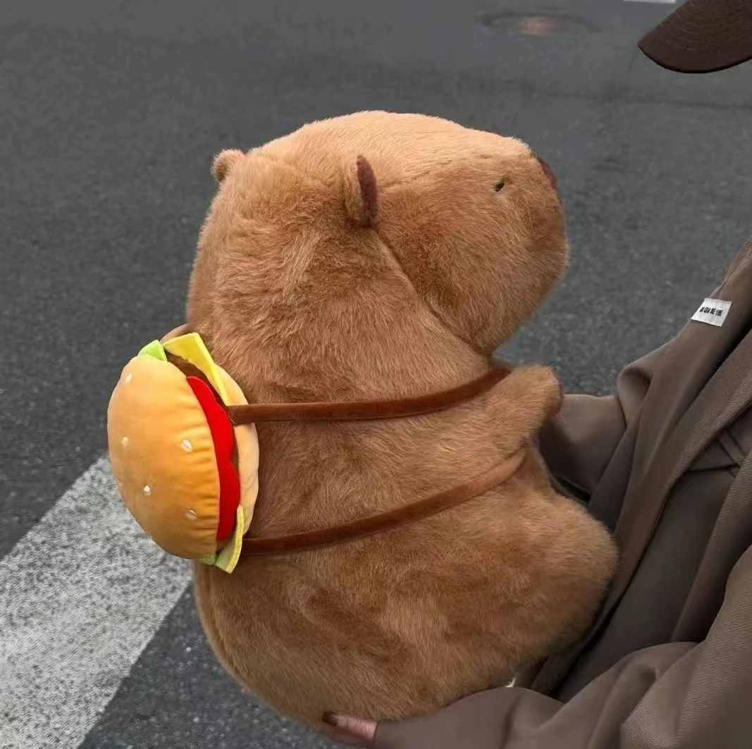 可爱卡通汉堡卡皮抱枕一个40cm