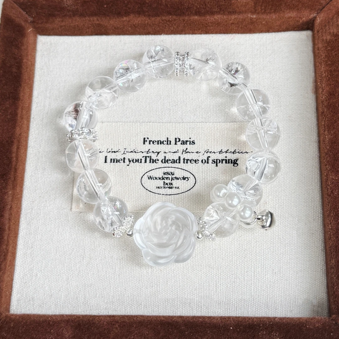 小蕊crystal-58碎冰冰暴风雪“白玫瑰”白阿塞贝珠跑环铃铛多样性发