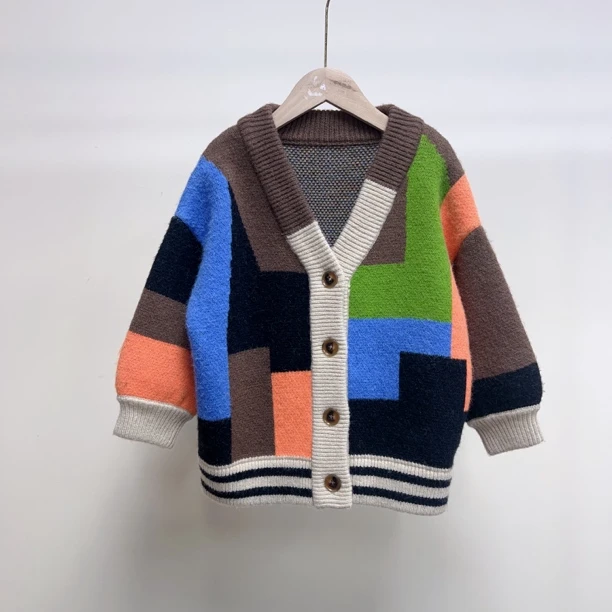 【链接款2051】花色毛衣开衫(1)