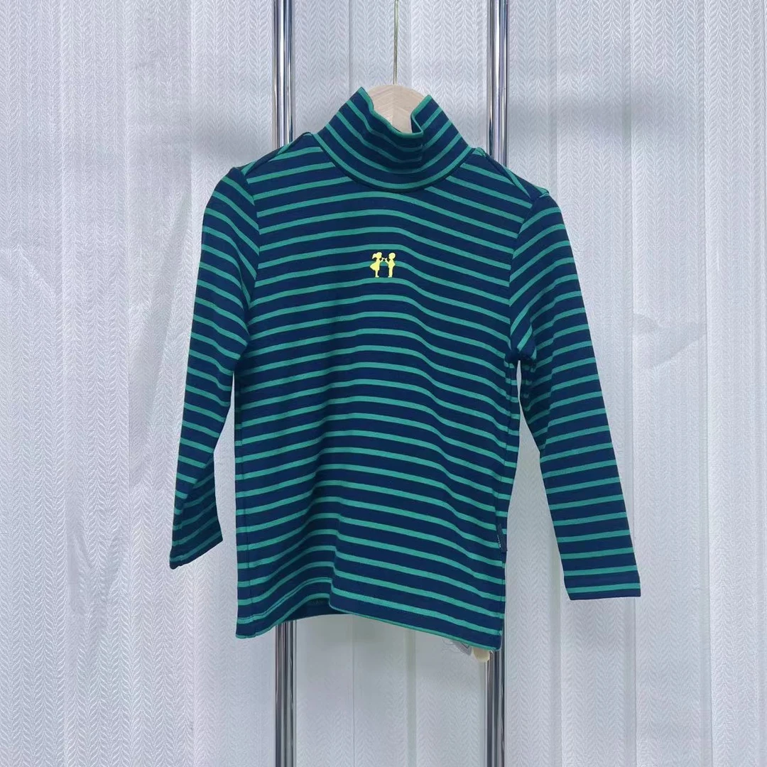 【2153】彩蓝绿条纹打底衫D3-10